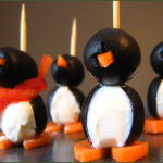 Pingüinos de aceitunas con queso