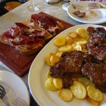 Presa Ibérica y Pan de la Casa (salmorejo, carne mechada y Jamón)